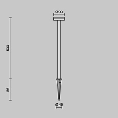 Ландшафтный светильник Maytoni Outdoor O503FL-L4B3K1 1