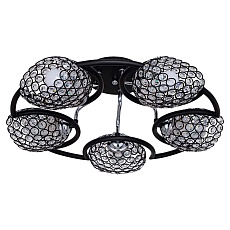 Потолочная люстра ЭкономСвет 33916/5BK+CR BK+CL