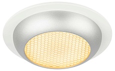 Светильник встраиваемый ЭРА KL111 WH/SL под лампу GX53 белый/серебро матовый Б0061539 4