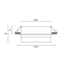 Встраиваемый светильник Hesby Lighting Nimbus IP20, 15Вт, GX53, белый HSBL_0129 3