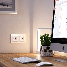 Рамка Werkel Acrylic на 2 поста айвори W0022743 4690389186288 2