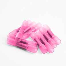 Гильза соединительная изолированная термоусаживаемая Stekker LD300-0515 сечение 0,5-1,5мм2, 19A, розовый (DIY упак 10шт) 32805 1