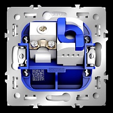 Розетка телевизионная встраиваемая S70 TV+RJ45 кат. 6, (белый глянцевый) Voltum VLS060701 1