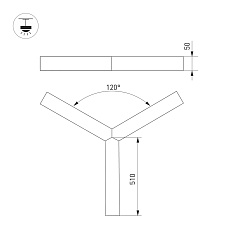 Подвесной светодиодный светильник Arlight SP-Rays-3-Hang-5050-510-34W Day4000 049205 1