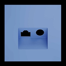 Накладка для розетки TV+RJ45 кат. 6, S70 (деним) Voltum VLS002715 5