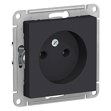Розетка 2К Systeme Electric AtlasDesign 16A 250V карбон ATN001041