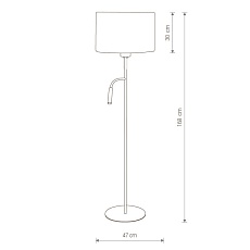Торшер Nowodvorski Hotel Plus 9072 1