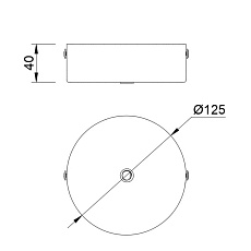 Потолочное основание Mantra Modular Light Florones 9356 1