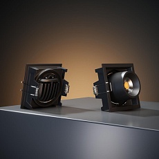 Встраиваемый светодиодный светильник Elektrostandard Conner 25087/LED 8W 4000K черный a063994 2