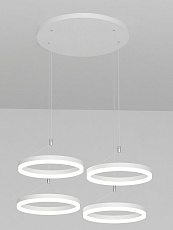 Подвесная светодиодная люстра Elvan LU-155/4R-21W-NH-Wh-R