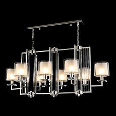 Подвесная люстра Crystal Lux Nicolas SP8 L1000 Nickel/White 4