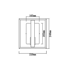 Бра Vele Luce Bastion VL6112W01 3