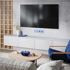 Накладка для розетки TV+RJ45 кат. 6, S70 (деним) Voltum VLS002715 4