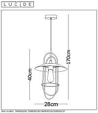 Подвесной светильник Lucide Masson 74309/01/30 5