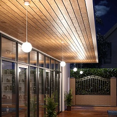 Уличный подвесной светильник Elektrostandard Sfera 35158/H белый 4690389187919 1