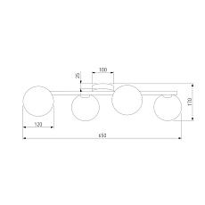 Потолочная люстра TK Lighting 5769 Estera Wood 1