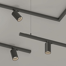 POWERLINE Трек накладной или подвесной SP 3м черный 1