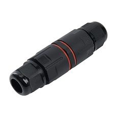 Соединитель-коннектор Stekker LD533 3-контактный IP68 черный 49190