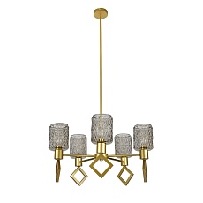 Подвесная люстра Indigo Preda V13025/5R Gold V000469 3