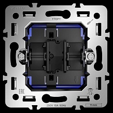 Механизм выключателя с самовозвратом одноклавишного 10А, S70 Voltum VLS0106M 2