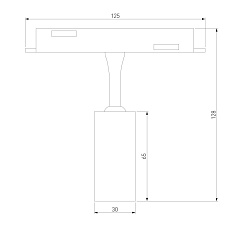 Трековый светодиодный светильник Elektrostandard (Умный дом) Slim Magnetic Dim Cantors 85071/01 латунь a063531 5