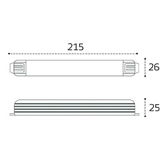 Блок питания для светодиодной ленты Italline M04-516 ITB-24V-100W 2