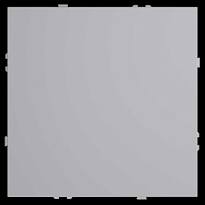 Заглушка S70 с суппортом, (серый) Voltum VLS080116 3