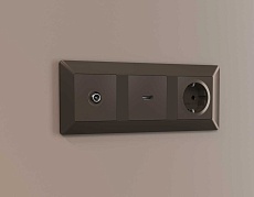 Лицевая панель ТВ-розетки AMBRELLA VOLT AP6430 2