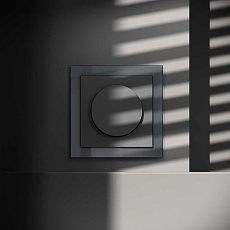 Светорегулятор встраиваемый Voltum S70 поворотно-нажимной 600 Вт, (графит) VLS070307 3