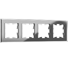 Рамка 4-постовая IEK Brite РУ-4-2-БрСе серая BR-M42-G-K03