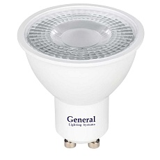 Лампа светодиодная General GU10 10W 4500K прозрачная GLDEN-MR16-DIF-10-230-GU10-4500 661578