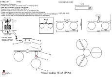Потолочная люстра Crystal Lux FELIZ SP-PL3 BRONZE/WHITE 5