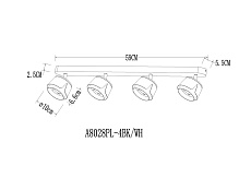Спот Arte Lamp Amaks A8028PL-4WH 1