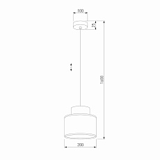 Подвесной светильник TK Lighting 2785 Duo 1