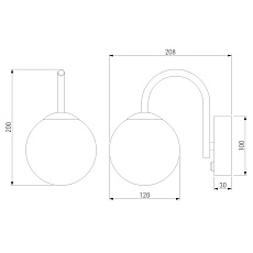 Бра Bogates Brook 359/1 латунь 2