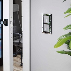 Сенсорный выключатель одноклавишный с функцией Wi-Fi Werkel (Умный дом) серебряный W4510606 a048323 3