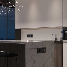 Сенсорный выключатель одноклавишный Werkel (Умный дом) с подсветкой черный W4513008 a064141 1