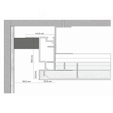 Теневой профиль FerGipps белый БП 80 УТ000001994 1