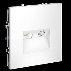 Розетка телевизионная встраиваемая Voltum S70 TV+RJ45 кат. 6 белый матовый VLS060702 1