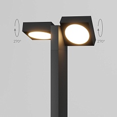 Садово-парковый светильник Elektrostandard Twin 3000K черный (35170/F) a072076 2