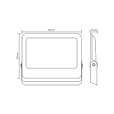 Прожектор светодиодный Apeyron 300W 6500K 05-51 1