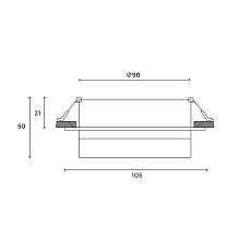 Встраиваемый светильник Hesby Lighting Nimbus IP20, 15Вт, GX53, белый HSBL_0130 1
