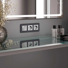 Рамка Werkel Elite на 3 поста графит W0032440 4690389180774 5