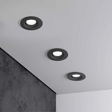 Встраиваемый светильник Elektrostandard Asimo 25009/01 черный a064265 2