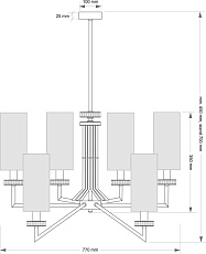 Подвесной светильник KUTEK GENOVA GEN-ZW-6(P/A) 2