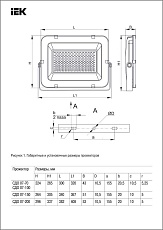 Прожектор светодиодный IEK СДО 07-200 200W 6500K LPDO701-200-K03 1
