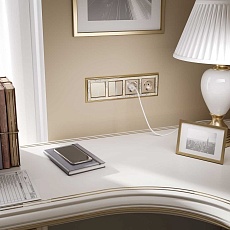 Накладка для розетки USB Werkel шампань W1179511 4690389157462 2