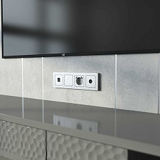 ТВ-розетка оконечная Werkel Hammer серебряный W1283006 4690389163074 2