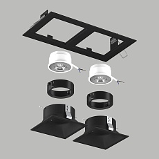 Комплект со светильником Lightstar Domino Quadro (214527+214507+214507+214007+214007) D5270707BMOD 3