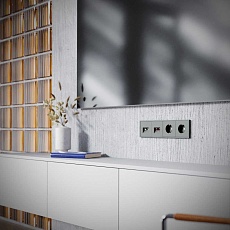 Розетка телевизионная встраиваемая S70 TV+RJ45 кат. 6, (титан) Voltum VLS060706 1